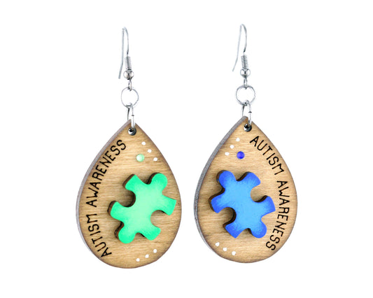 autism awareness earrings