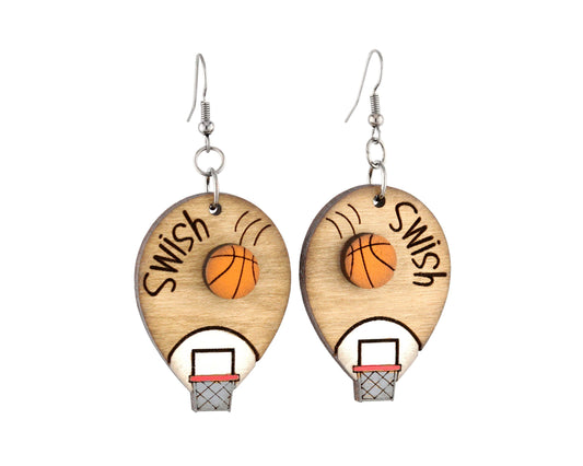 basketball earrings