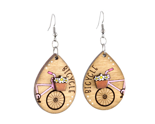 bicycle earrings