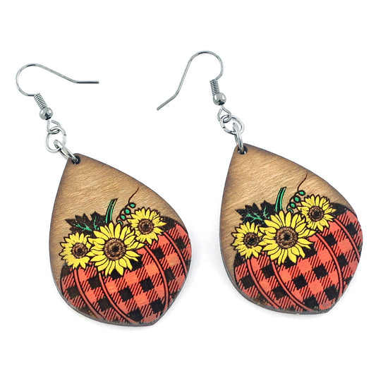 fall pumpkin earrings