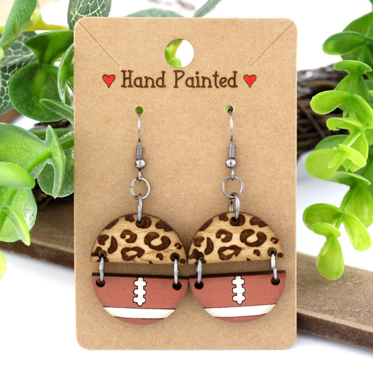 football earrings