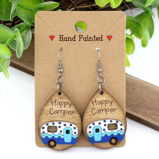 happy camper earrings