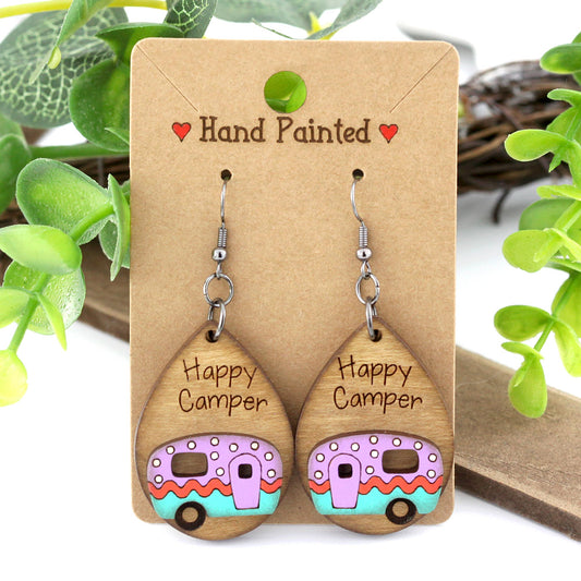 happy camper earrings