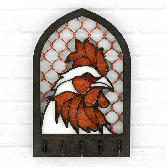 rooster key holder