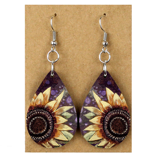 sunflower earrings