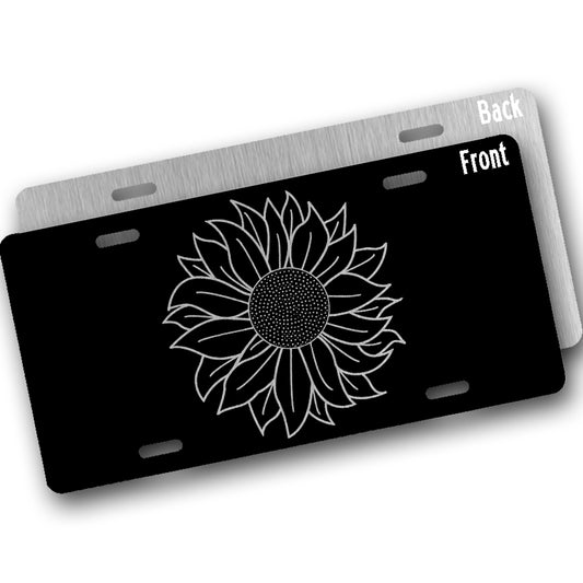 sunflower front license plate